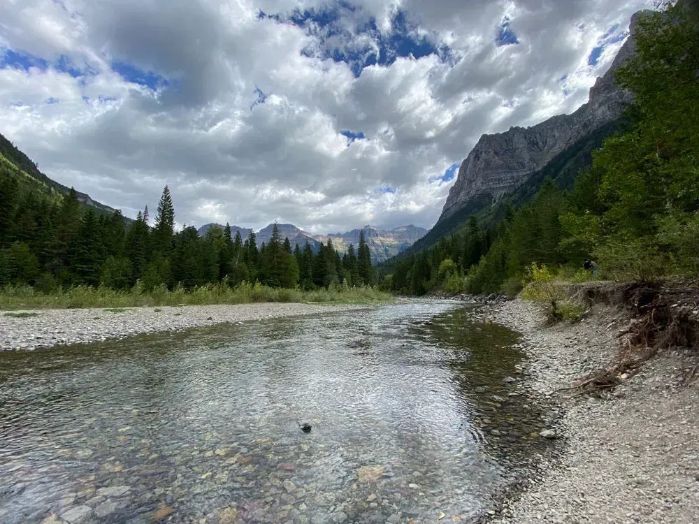 Hiking in Glacier National Park was epic.