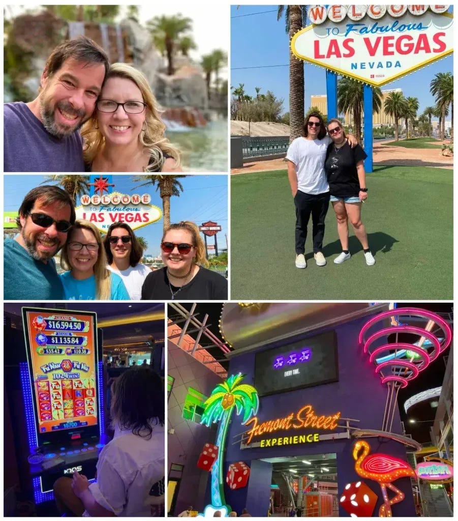 The Dalmans in Las Vegas for James 50th Birthday