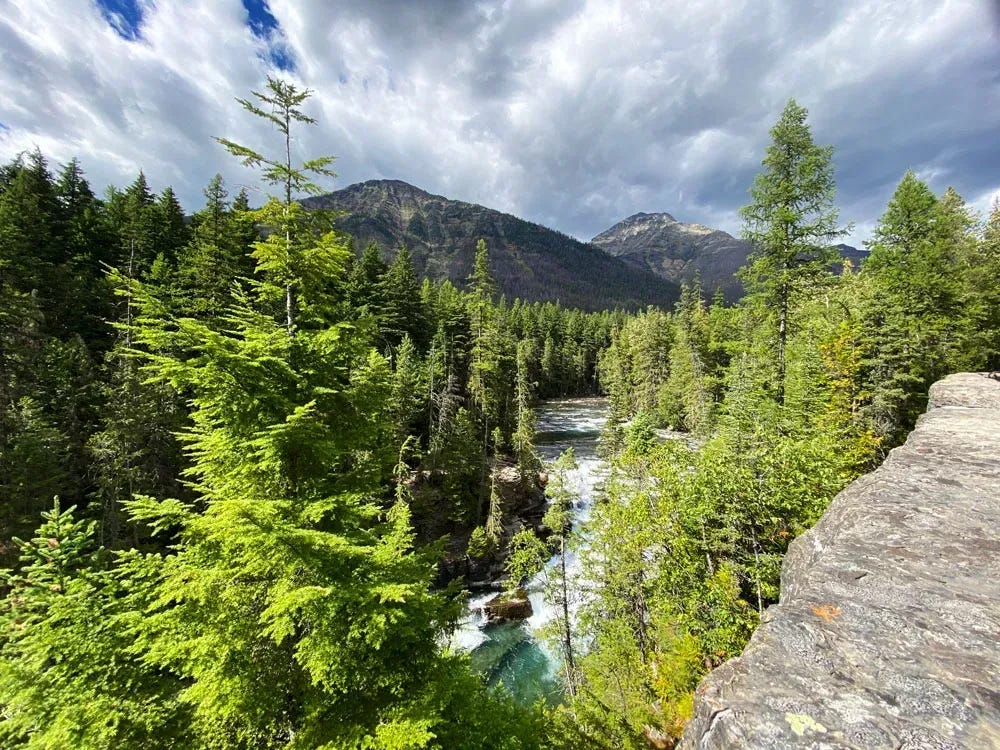 Amazing views while hiking around Yellowstone National Park