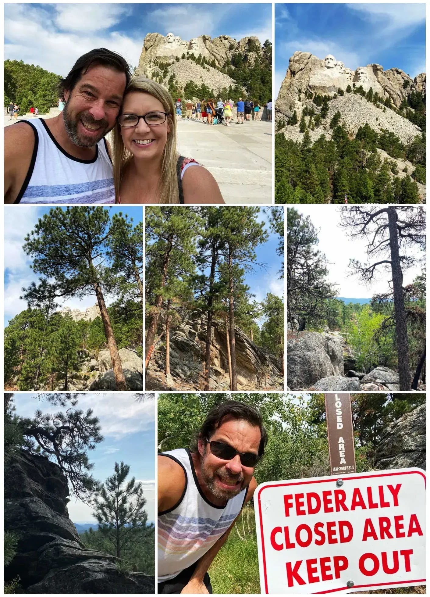 The Dalmans checking out Mount Rushmore